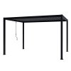Zestaw Pergola ogrodowa tarasowa aluminiowa NORDVIC Skyline 3 x 4 m Antracyt + Żaluzja 123cm
